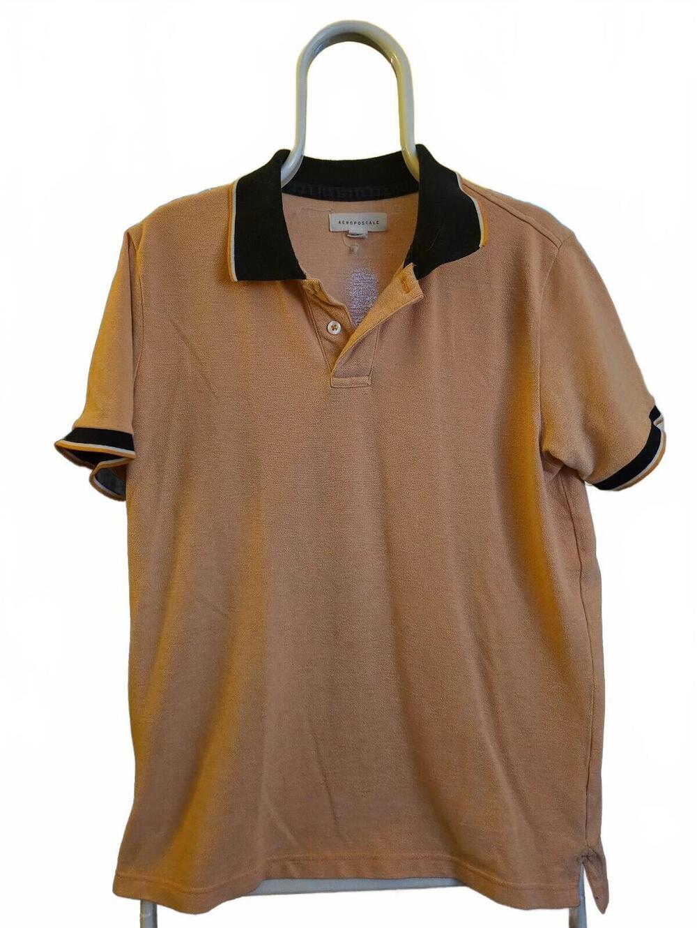 Aeropostale Polo Shirt Mens Brownish Vintage Y2K - size L - EUC